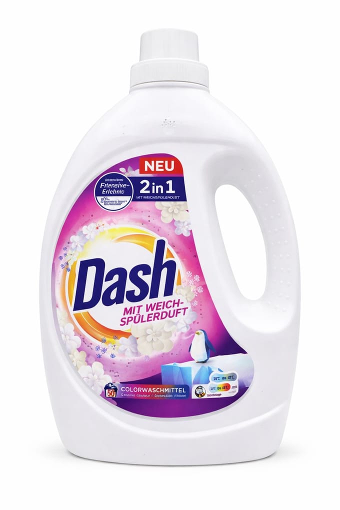 Dash 2w1 - Wasmiddel - Kleurbescherming - 50 Beurten - 2,25l