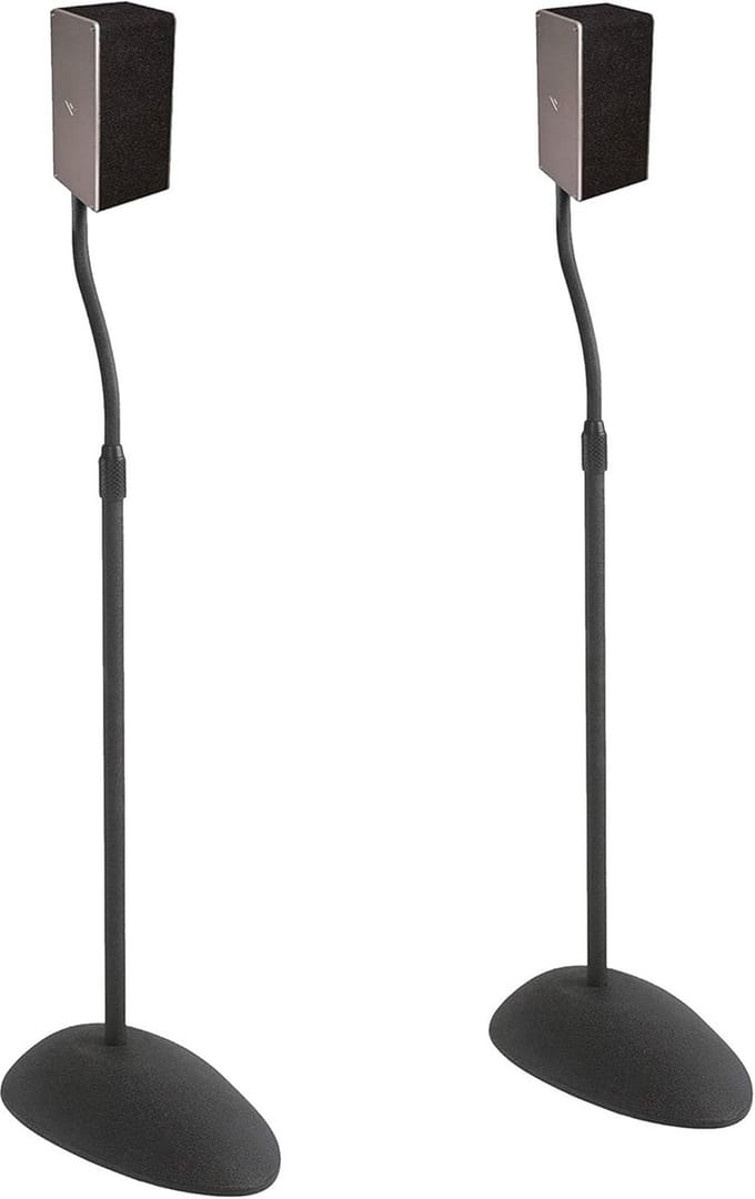 Verstelbare Luidsprekerstandaard voor Satellietluidsprekers - Massief Stalen Design met Kabelmanagement