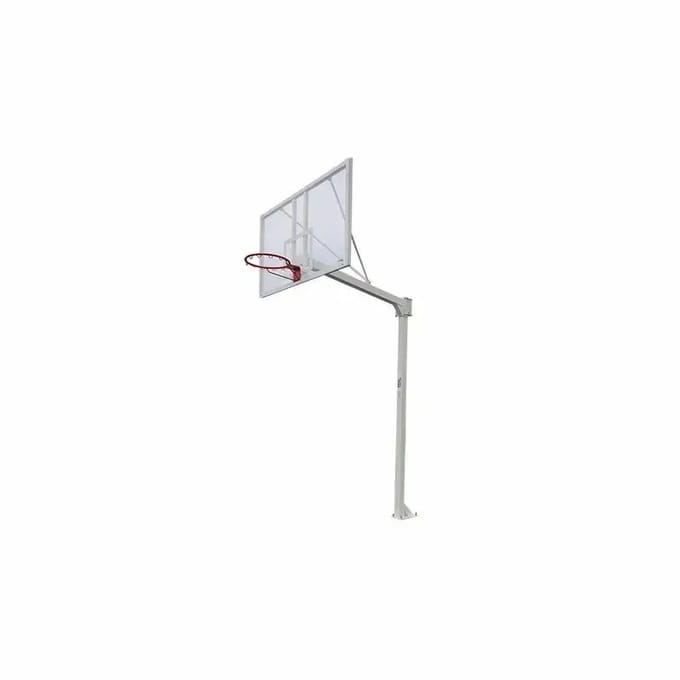 Set van 2 single-pipe basketbal hoepels met ankerbasis - zonder borden of hoepels Softee Equipment Deluxe