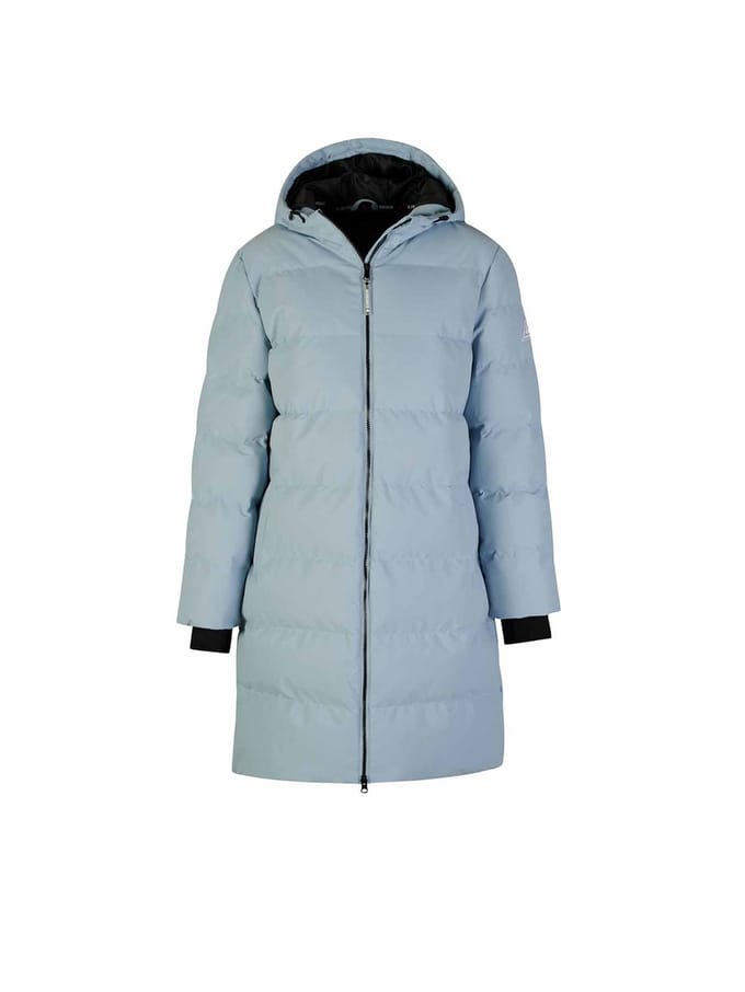 BJØRNSON Thordis Parka Winterjas Dames - Winddicht - Maat 46 - Blauw