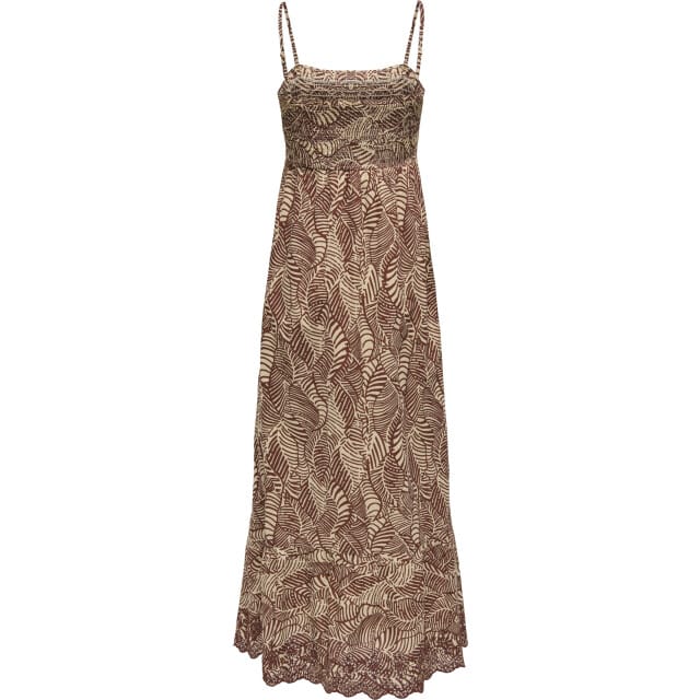 Only Onllou life emb smock long dress os ptm sable/unta