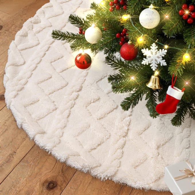 NTH products - Luxe Kerstboomrok van Imitatiebont 40 cm