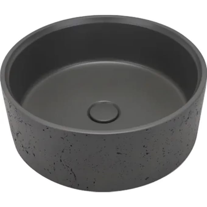 Aquavive Waskom Corbara - Beton - Rond - Grijs - 39cm