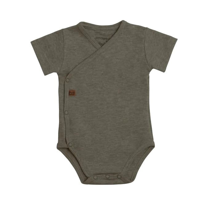 Baby's Only Rompertje Melange - Khaki - 62 - 100% ecologisch katoen - GOTS