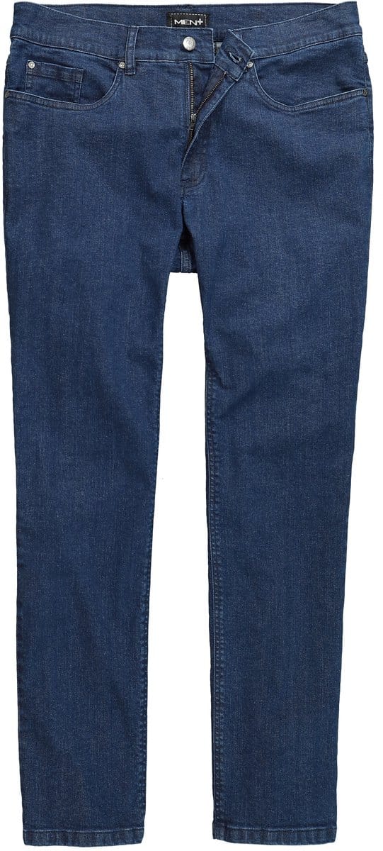 Men Plus - Heren - Jeans FLEXLASTIC® denim 5-pocket straight fit - Donkerblauw denim - Maat 72