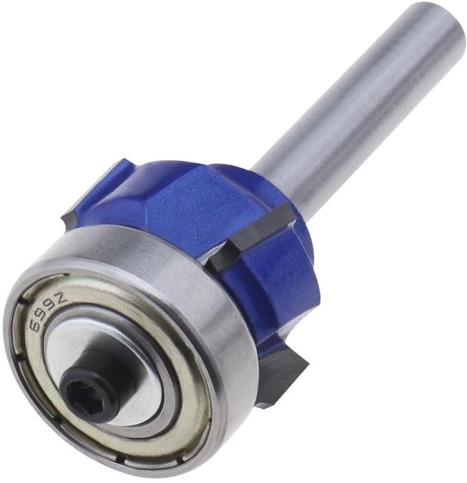 Allecto - Ronde Over Router Bit - Houtbewerking - Carbide - 6,35 mm