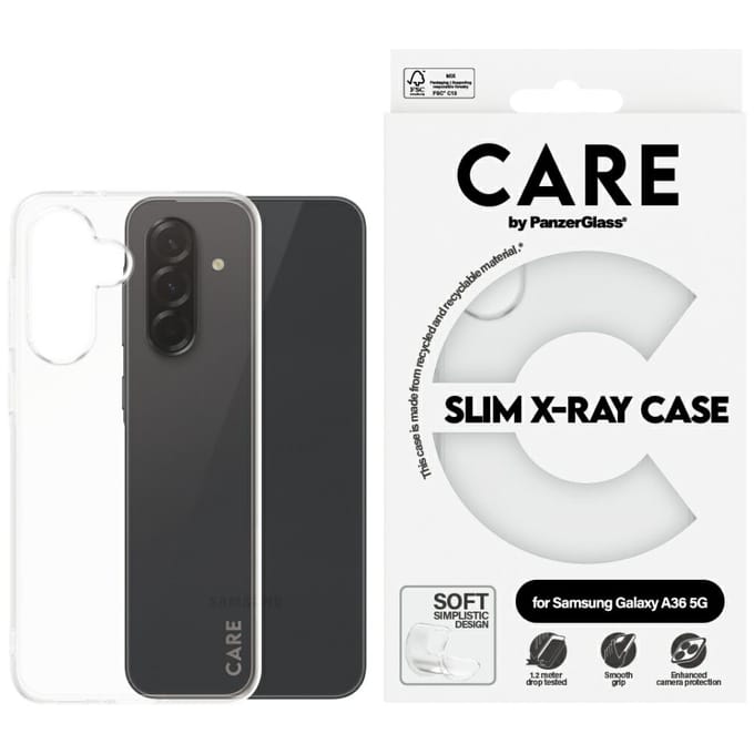 CARE by PanzerGlass Fashionable Case Transparent X-Ray Soft Basic Samsung Galaxy A36 5G