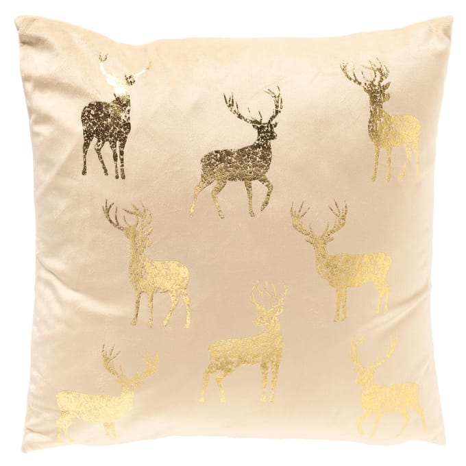 Sierkussen Nordic Reindeer 45x45 cm BrazillianSand