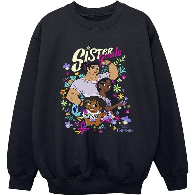 Disney Jongens Encanto Zuster Doelen Sweatshirt (Zwart)