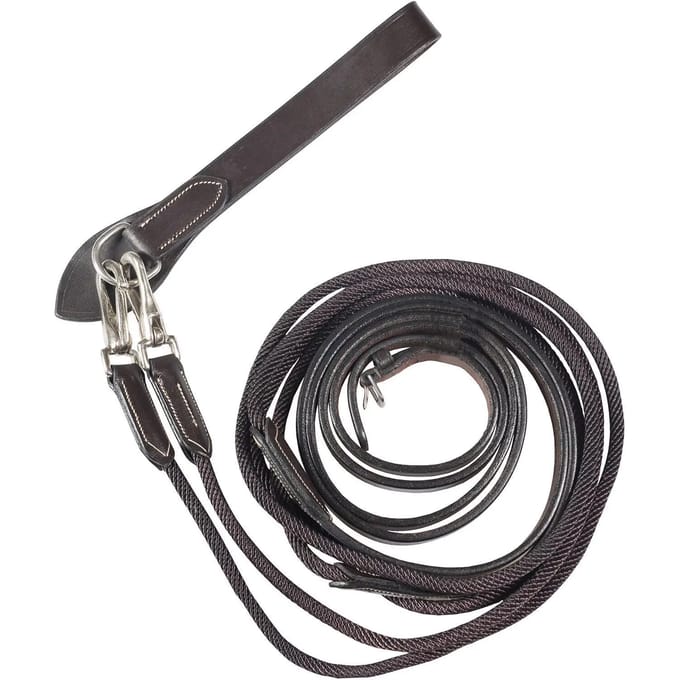 Duits leder en nylon paardenbit Horze Sparta