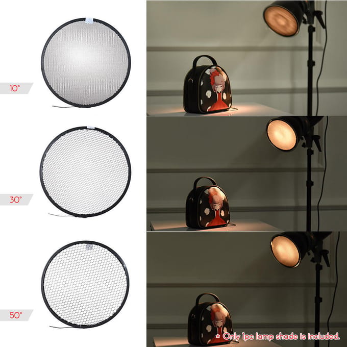 Abat-jour à réflecteur standard à montage Elinchrom de 7 pouces Package 2 gray
