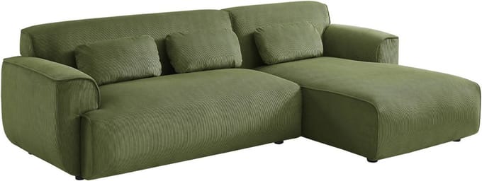 sweeek - Hoekbank, 2 tot 3 zits, corduroy - wallas