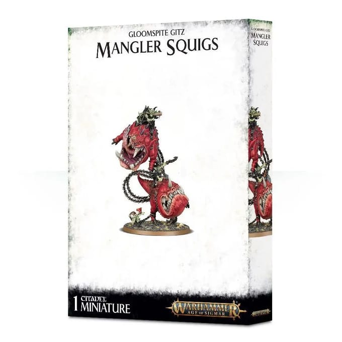 Beeldje Games Workshop Warhammer AoS - Gloomspite Gitz Mangler Squigs