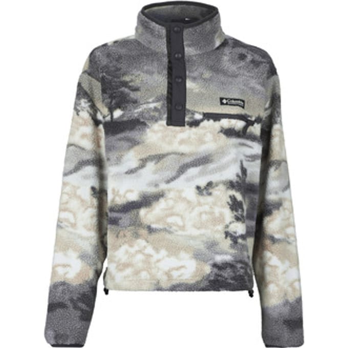 Columbia  Fleece Jack HELVETIA II PRINTED CROPPED HALF SNAP FLEECE