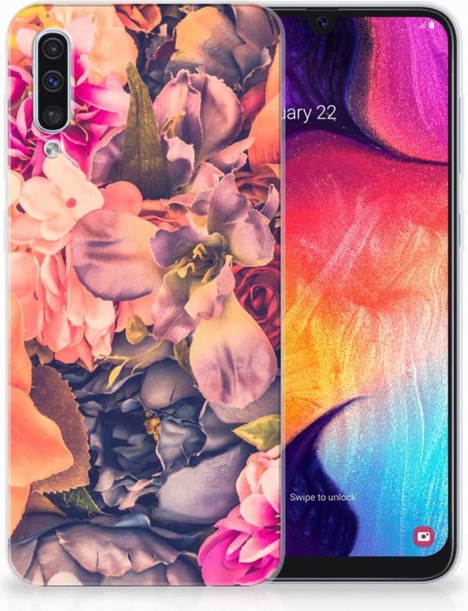 Samsung Galaxy A50 TPU Case Bosje Bloemen