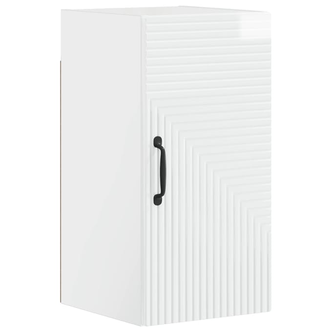vidaXL - Badkamer - wandkast - HAARLEM - Hoogglans - Wit - 30 - x - 31 - x - 59 - cm
