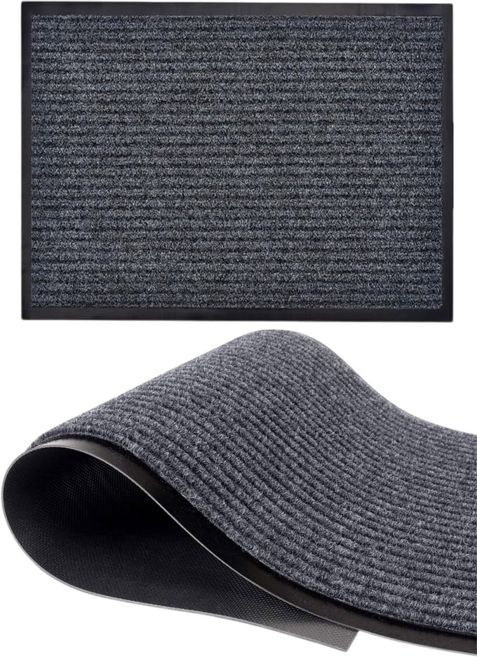 Deurmat - Droogloopmat - Schoonloopmat - Voor binnen - 60 x 40cm - Anti slip - Zwart - Luft - Vloermat - Doormat