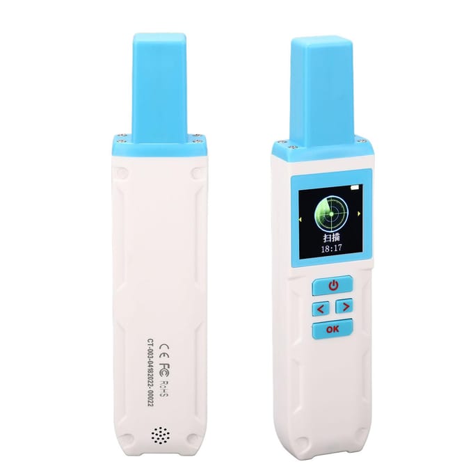 Scanner de Puce pour Animaux de Compagnie Portable RFID Animal Bétail Puce ID Étiquette de Données Lecteur pour ISO 1178411785 blue
