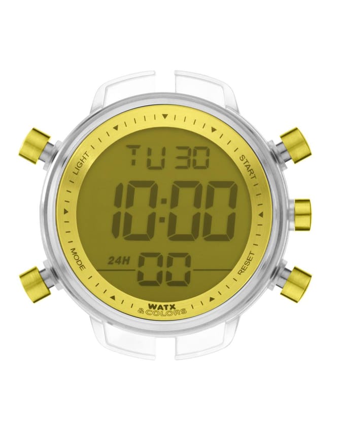 Montre Watxandco Rwa1733. Boîte, Couleur Jaune. Unisexe. brown
