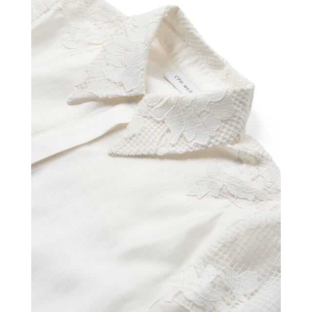 Copenhagen Muse Cmmolly-shirt 7 Blouses Dames - Gebroken wit - Maat M