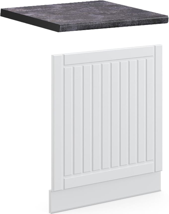 Vicco Fame-Line Frontpaneel – 60 cm, WB Antraciet Wit Landhuis