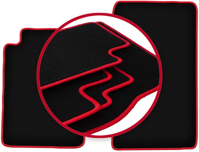 CARLUX-RED automatten voor: Mercedes SLK R170 cabriolet (1996-2004)