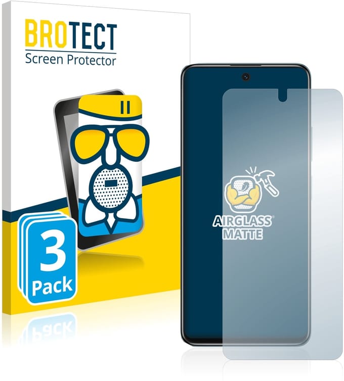 BROTECT - Screenprotector voor Xiaomi Redmi Note 11S 5G - Folie Beschermfolie Beschermglas matte 3 Stuks