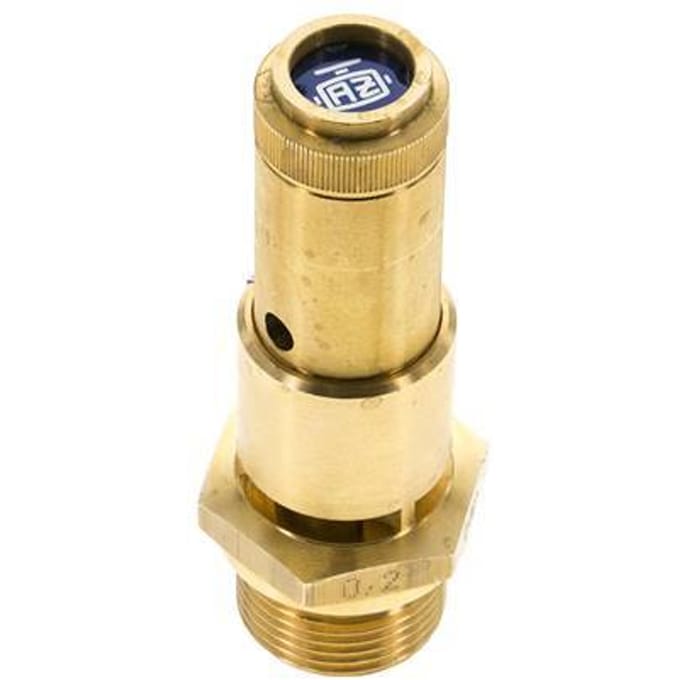 G 3/4'' Messing Vooringesteld Overdrukventiel 2 Bar DN 10 - SFL-B-10-2-034