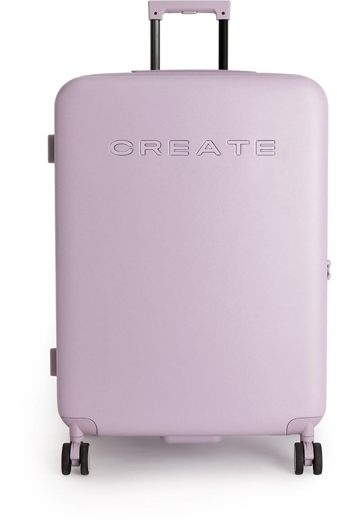 CREATE - Harde polycarbonaat koffer met TSA-slot en multidirectionele wielen - Lavendel - Check-in L - LUGGAGE STUDIO