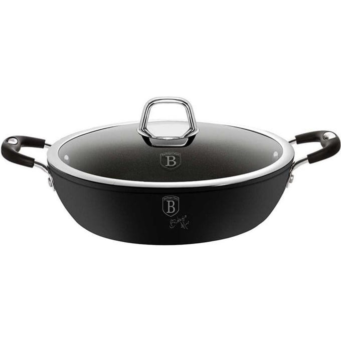 Berlinger Haus - 6125 - Ondiepe braadpan - 28cm - zwart - professioneel