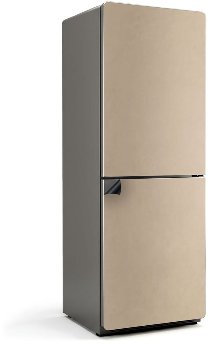WALLFLUENT Magnetische Koelkastmat - Beige magneetsticker 70x190 cm - Keuken decoratie