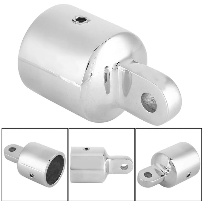 2 stuks Roestvrij Staal Ooguiteinde voor Boot Biminitop Verbindingskap Schroef Montage Hardware 1 gray