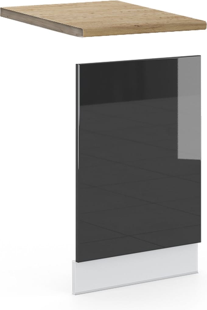Vicco Fame-Line Frontpaneel – 45 cm, WB Eik Antraciet Hoogglans
