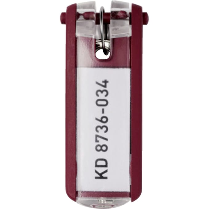 Sleutellabel Durable 1957 met ring rood