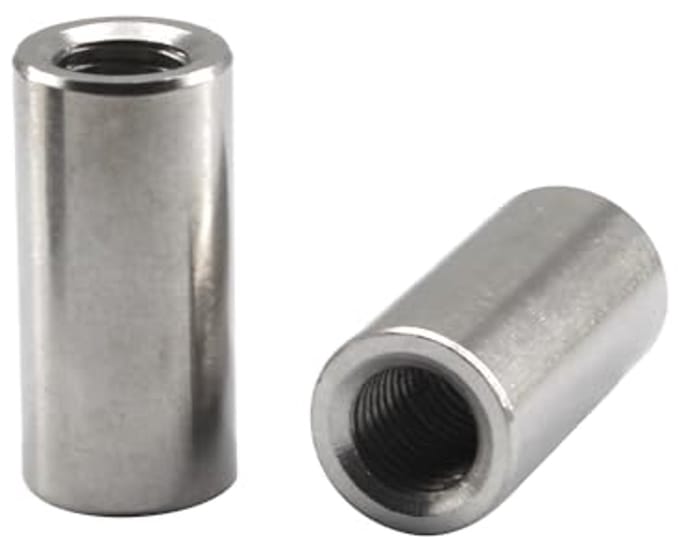 Solidchoice - Ronde Moeren M4 van RVS 30 Stuks voor Lange Stangen