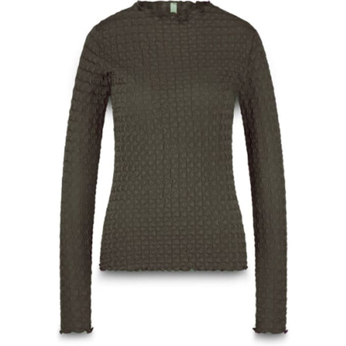 Summum Top Structure Jersey Tops Khaki 3s5166-30721