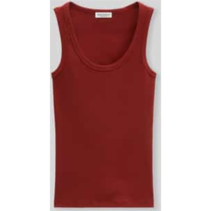 regular fit top van katoenmix