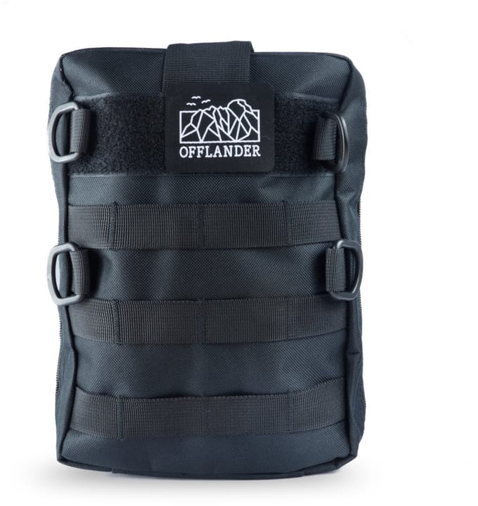 Offlander Serie - Tactische MOLLE Tas - Middelgroot - Met Klittenband - Zwart