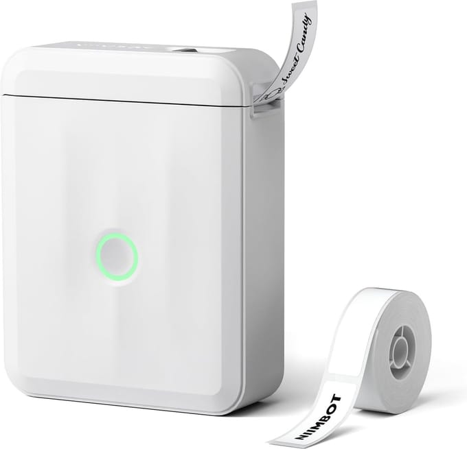 Niimbot D110M - Labelprinter - Labelmaker - Wit - Draadloos - Lichtgewicht - Direct Thermisch - 203dpi - 1500mAh - Print Breedte 15mm