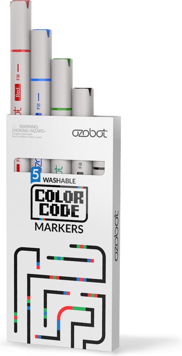 Ozobot - Kleurcode - Uitwisbare stiften - 5 stuks