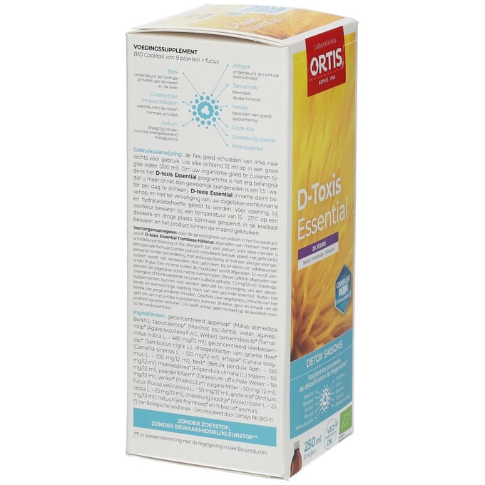 D Toxis Essential Framboos Hibiscus Bio 250ml