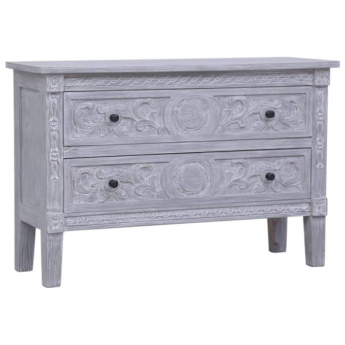 vidaXL Dressoir met 2 lades 90x30x60 cm massief mahoniehout
