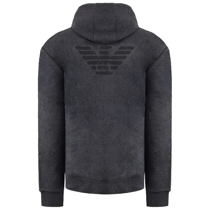 Emporio Armani Heren Donkergrijze Hoodie