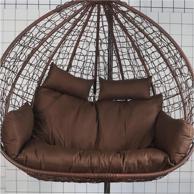 Hangstoel Kussen - Eierstoel Kussen - Ontspannen Buiten - Extra Dikke Vulling - 150 x 110 cm - Bruin