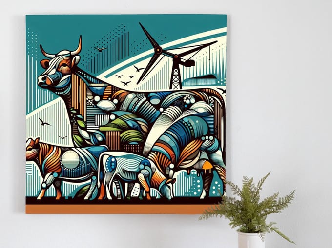Kunstprint | Wanddecoratie | Dibond | 80 × 80 cm