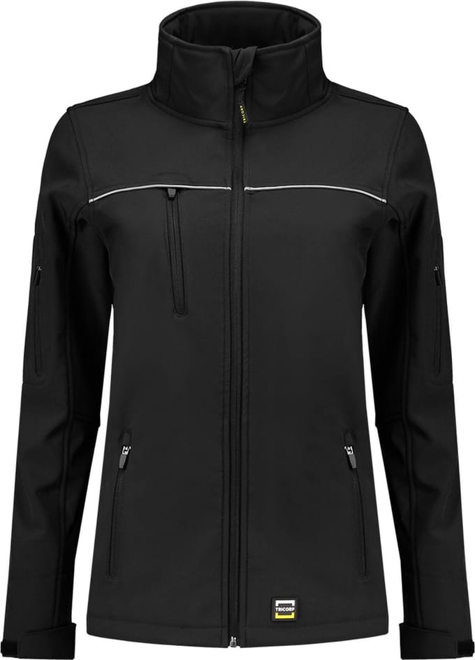 Tricorp 402009 Softshell Luxe Dames - Zwart - 3XL