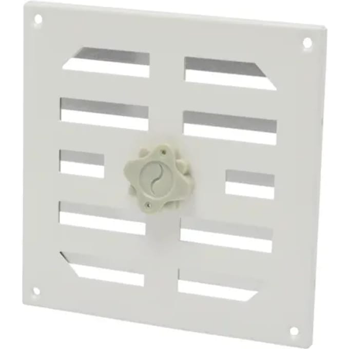 Sencys Schuifrooster 19,5x19,5cm Aluminium Wit