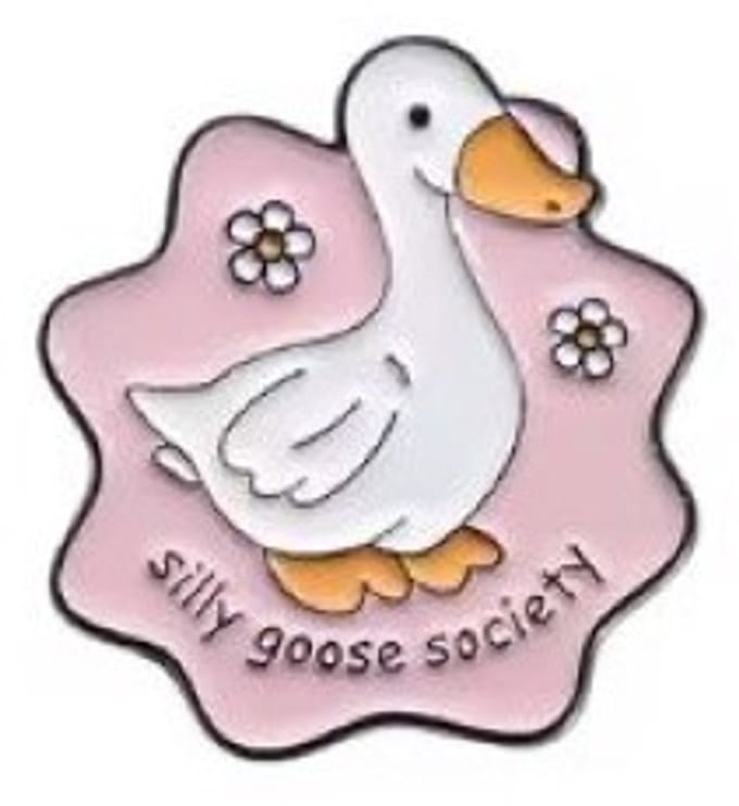 Pin Broche - enamel pin - kledingspeld - Silly goose society gans