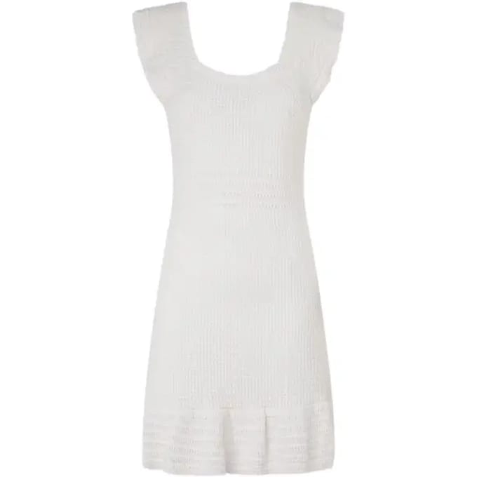 Pepe Jeans Gesa Mouwloze Korte Jurk Wit M Vrouw