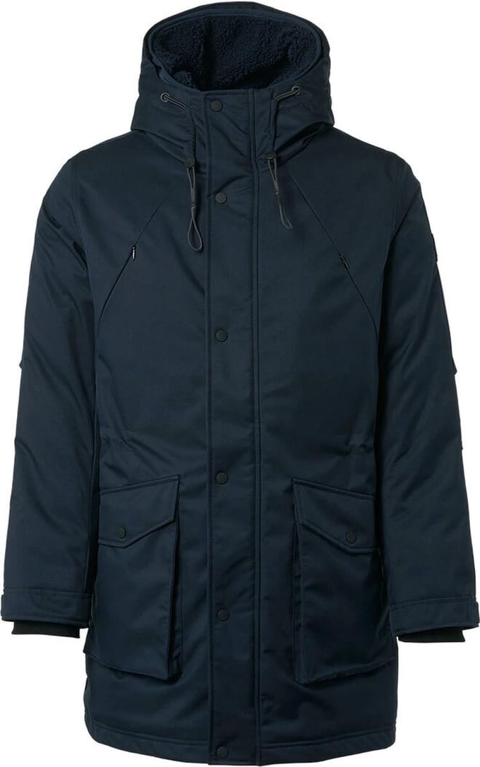 No Excess Mannen Lange Jas Nacht Blauw L